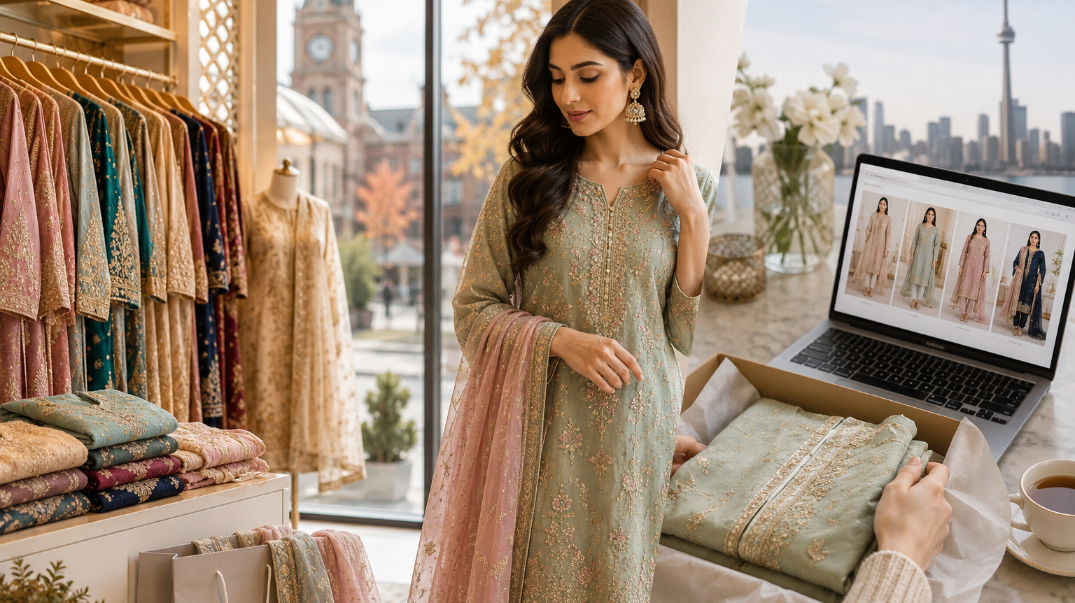 Where to Buy Pakistani Suits in Brampton and Online in Canada