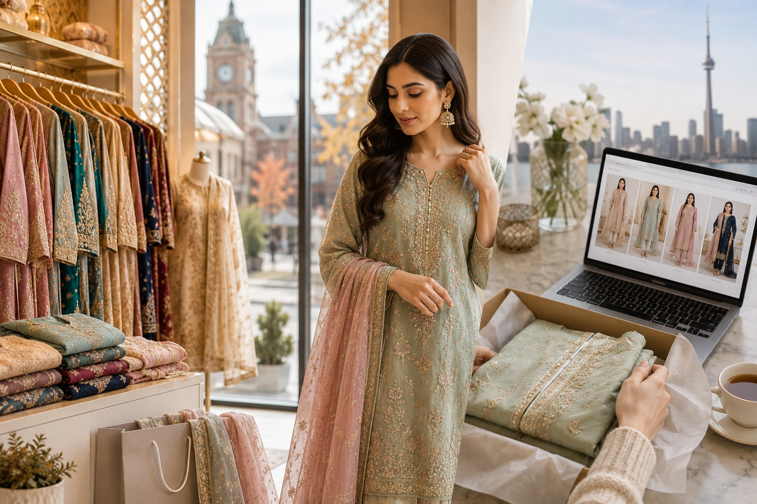 Where to Buy Pakistani Suits in Brampton and Online in Canada