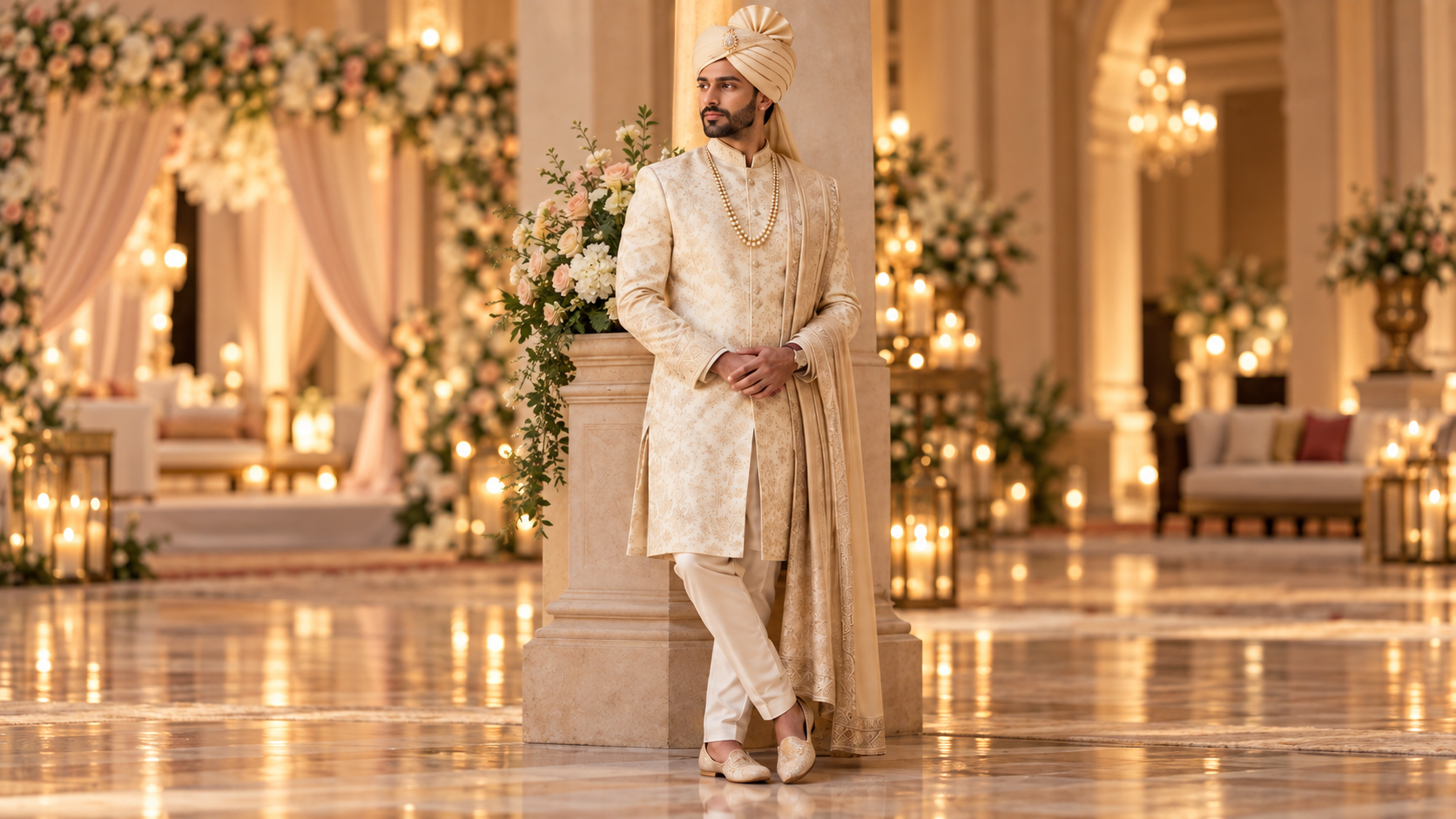 Ivory Sherwani: Styling the Trending Light Palette for Grooms